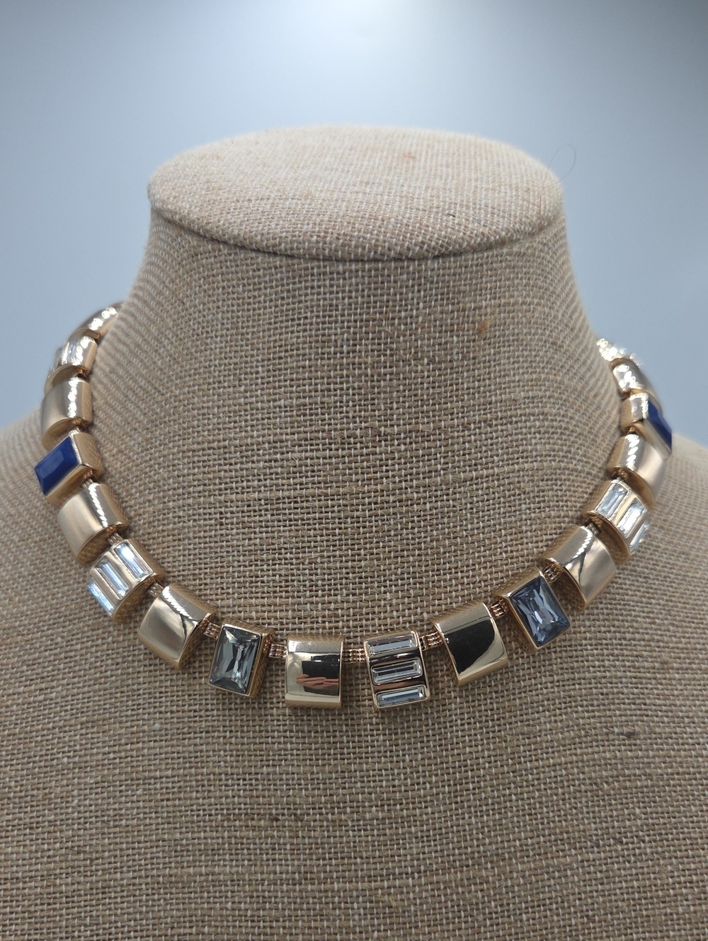 White House Black Market Chunky Rectangular Chain Links Necklace